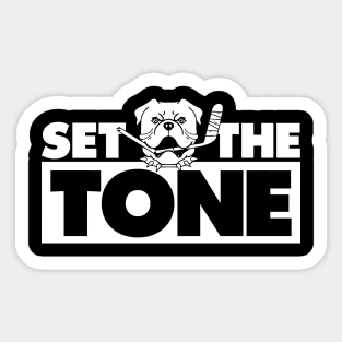 Shoresy Hoodie Merch - Set The Tone Hockey Jersey Sudbury Blueberry Bulldogs Meme Sticker